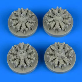 Quickboost B-17G flying fortress engines f. Airfix - motorok