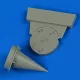 Quickboost MiG-21 F.O.D. covers for Eduard - FOD-védőburkolatok