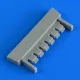 Quickboost Bf 109G-6 shell case for Tamiya - lőszerhüvely-részlet