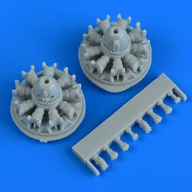 Quickboost B-26C Marauder engines for Airfix - motorok