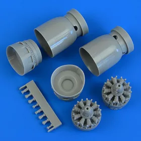   Quickboost B-26K Counter Invader correct cowlings & engines for Italeri - korrekciós motorburkolatok és motorok