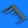 Quickboost MiG-17F gun barrels for Airfix - fegyvercsövek