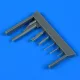 Quickboost MiG-17F gun barrels for Airfix - fegyvercsövek