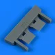 Quickboost F-14 Tomcat ECS heat exchanger exhaust grills for Fujimi - kipufogócsonkok