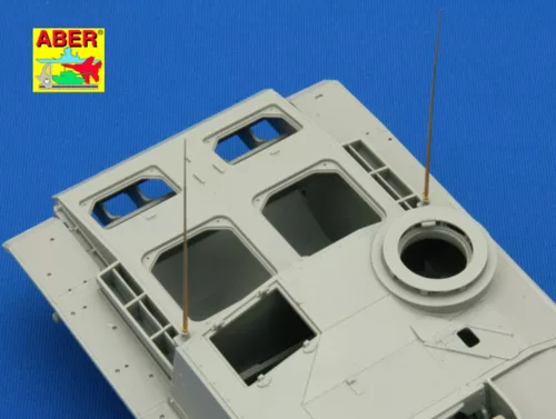 Aber Models German 2m aerials(set of 3pcs) - német 2m antenna(3 db-os készlet)