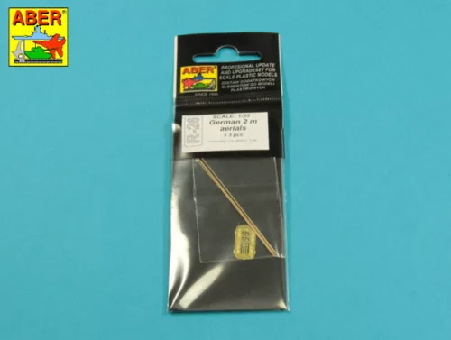 Aber Models German 2m aerials(set of 3pcs) - német 2m antenna(3 db-os készlet)