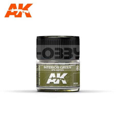 AK-Interactive Real Color - festék - INTERIOR GREEN FS 34151 - RC028