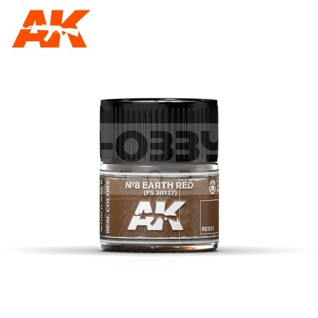 AK-Interactive Real Color - festék - Nº8 EARTH RED FS 30117 - RC031