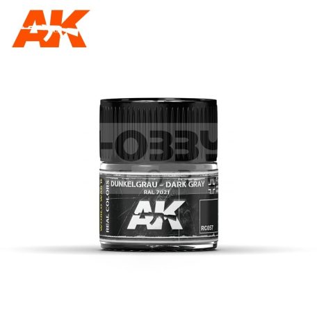 AK-Interactive Real Color - festék - DUNKELGRAU – DARK GRAY RAL 7021 - RC057