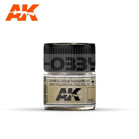 AK-Interactive Real Color - festék - DUNKELGELB AUSGABE 44 – DARK YELLOW RAL 7028 VER. ’44 - RC061