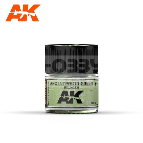 AK-Interactive Real Color - festék - APC INTERIOR GREEN FS 24533 - RC078