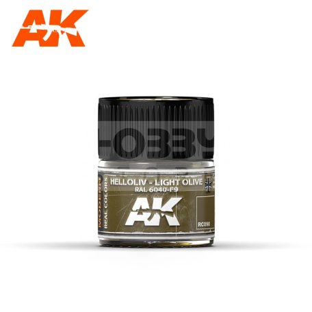 AK-Interactive Real Color - festék - Helloliv – Light Olive RAL 6040-F9 - RC090