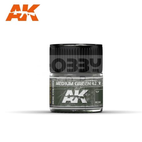 AK-Interactive Real Color - festék - MEDIUM GREEN 42 - RC260
