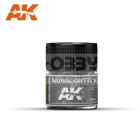 AK-Interactive Real Color - festék - NEUTRAL GREY 43 - RC261