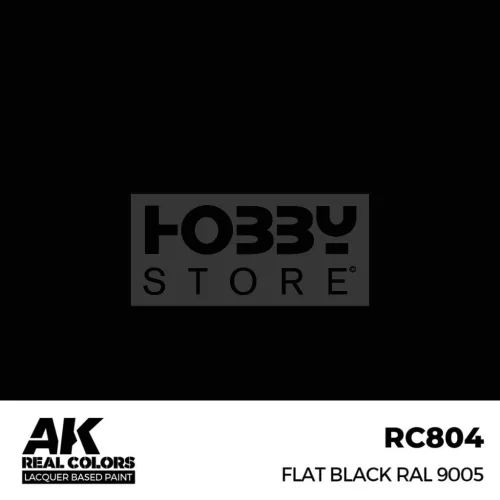 AK-Interactive Real Color - makett festék - Flat Black RAL 9005 RC804