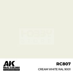   AK-Interactive Real Color - makett festék - Cream White RAL 9001 RC807
