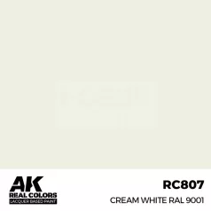   AK-Interactive Real Color - makett festék - Cream White RAL 9001 RC807