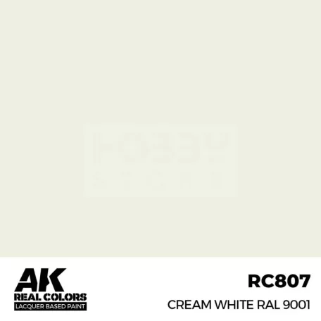 AK-Interactive Real Color - makett festék - Cream White RAL 9001 RC807