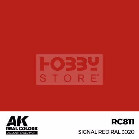 AK-Interactive Real Color - makett festék - Signal Red RAL 3020 RC811