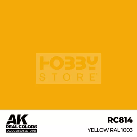 AK-Interactive Real Color - makett festék - Yellow RAL 1003 RC814