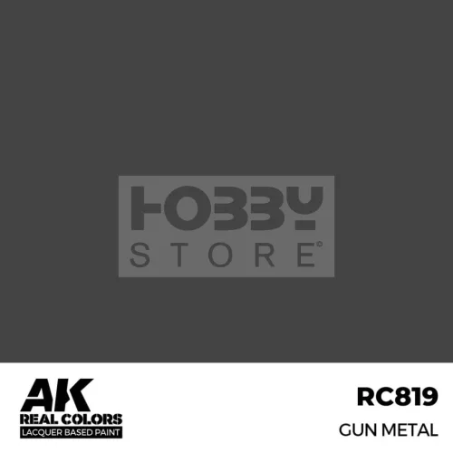AK-Interactive Real Color - makett festék - Gun Metal RC819