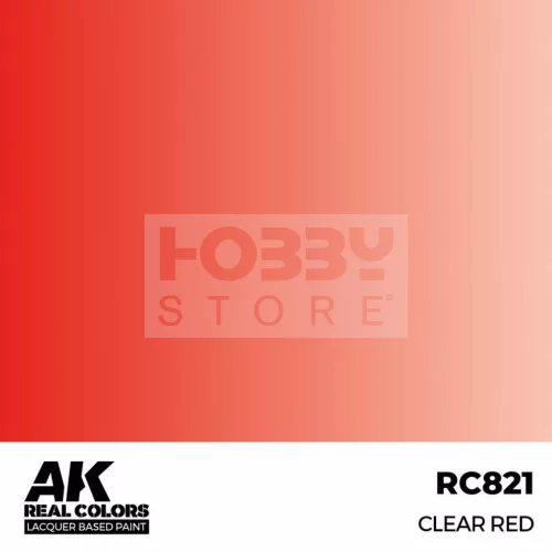 AK-Interactive Real Color - makett festék - Clear Red RC821