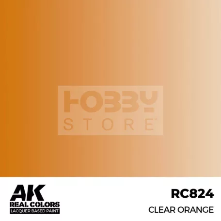 AK-Interactive Real Color - makett festék - Clear Orange RC824