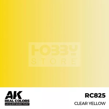 AK-Interactive Real Color - makett festék - Clear Yellow RC825