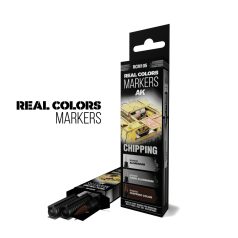   AK Interactive Chipping RC Markers Set (RCM105) – Professzionális Makettfesték Készlet
