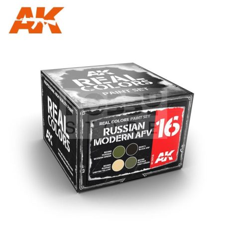 AK Interactive - REAL COLORS RUSSIAN MODERN AFV SET - festékszett RCS016