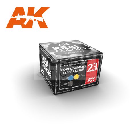 AK Interactive - REAL COLORS COMPLEMENTARY CLEAR COLORS SET - festékszett RCS023