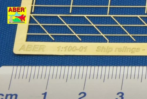 Aber Models Railing 3 bar, horizontal - 3 soros hajókorlát, vízszintes