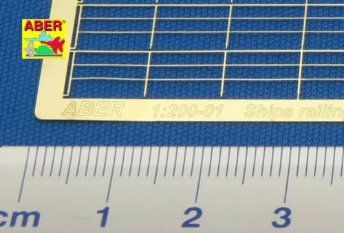 Aber Models Railing 3 bar, horizontal - 3 soros hajókorlát, vízszintes