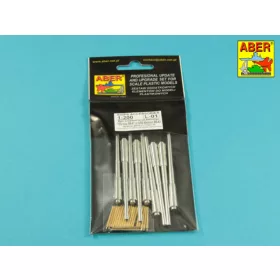   Aber Models Main Armament for US battleship Iova or Missouri 406mm x9, 127mm x20 - Iowa/Missouri csatahajó – főfegyverzet: 9×406 mm-es és 20×127 mm-es lövegcső