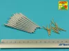 Aber Models Main Armament for US battleship Iova or Missouri 406mm x9, 127mm x20 - Iowa/Missouri csatahajó – főfegyverzet: 9×406 mm-es és 20×127 mm-es lövegcső