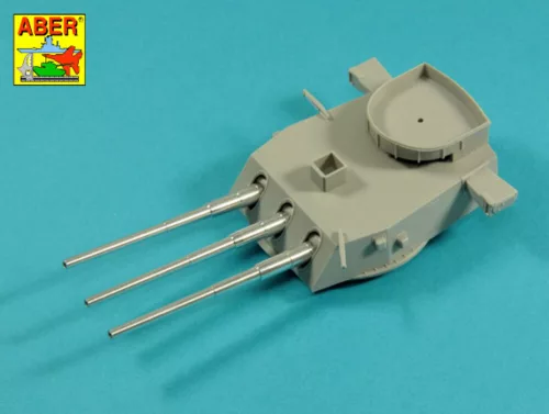 Aber Models Main Armament for US battleship Iova or Missouri 406mm x9, 127mm x20 - Iowa/Missouri csatahajó – főfegyverzet: 9×406 mm-es és 20×127 mm-es lövegcső