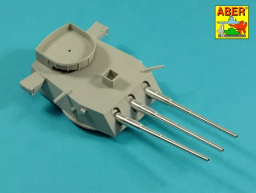 Aber Models Main Armament for US battleship Iova or Missouri 406mm x9, 127mm x20 - Iowa/Missouri csatahajó – főfegyverzet: 9×406 mm-es és 20×127 mm-es lövegcső