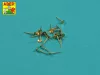Aber Models Set of 20 pcs 40 mm Bofors Mk.1 barrels for US Navy ships - amerikai hadihajók – 20 db 40 mm-es Bofors Mk.1 lövegcső