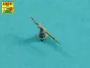 Aber Models Set of 20 pcs 40 mm Bofors Mk.1 barrels for US Navy ships - amerikai hadihajók – 20 db 40 mm-es Bofors Mk.1 lövegcső