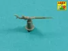 Aber Models Set of 20 pcs 40 mm Bofors Mk.1 barrels for US Navy ships - amerikai hadihajók – 20 db 40 mm-es Bofors Mk.1 lövegcső