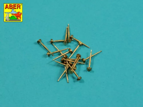Aber Models Set of 20 pcs 20 mm L/70 Oerlikon Mk.10 barrels for US Navy ships - amerikai hadihajók – 20 db 20 mm-es L/70 Oerlikon Mk.10 gépágyúcső