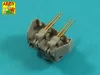 Aber Models Set of 20 pcs 20 mm L/70 Oerlikon Mk.10 barrels for US Navy ships - amerikai hadihajók – 20 db 20 mm-es L/70 Oerlikon Mk.10 gépágyúcső