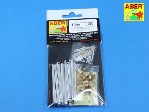 Aber Models Set of barrels for HMS Rodney or Nelson - HMS Rodney vagy Nelson – lövegcső