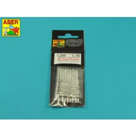   Aber Models Main Armament for German battleship Scharnhorst: 280mm x 9; 150mm x 12; 105mm x 14 - Scharnhorst csatahajó – főfegyverzet: 9×280 mm, 12×150 mm és 14×105 mm lövegcső
