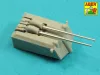 Aber Models Main Armament for German battleship Scharnhorst: 280mm x 9; 150mm x 12; 105mm x 14 - Scharnhorst csatahajó – főfegyverzet: 9×280 mm, 12×150 mm és 14×105 mm lövegcső
