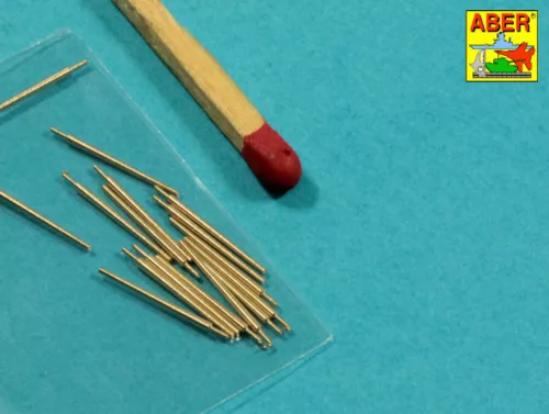 Aber Models Set of 16 pcs 37 mm L/83 barrels SK C/30 for German ships - német hajók – 16 db 37 mm-es L/83 SK C/30 lövegcső