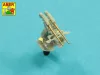 Aber Models Set of 16 pcs 37 mm L/83 barrels SK C/30 for German ships - német hajók – 16 db 37 mm-es L/83 SK C/30 lövegcső