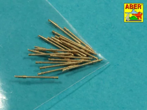 Aber Models Set of 20 pcs 20 mm L/65 barrels C/38 for German ships - német hajók – 20 db 20 mm-es L/65 C/38 lövegcső