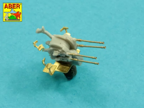 Aber Models Set of 20 pcs 20 mm L/65 barrels C/38 for German ships - német hajók – 20 db 20 mm-es L/65 C/38 lövegcső
