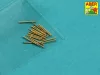 Aber Models Set of 20 pcs 20 mm L/65 barrels MG C/30 for German ships - német hajók – 20 db 20 mm-es L/65 MG C/30 lövegcső